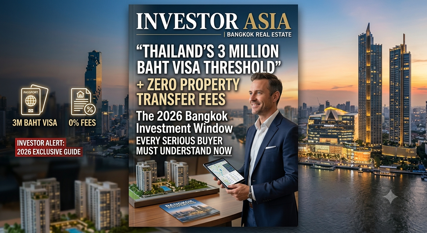 Thailand's 3 Million Baht Visa Threshold + Zero Property Transfer Fees: The 2026 Bangkok Investment Window Every Serious Buyer Must Understand Now