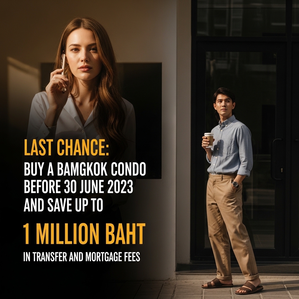 Last Chance: Buy a Bangkok Condo Before 30 June 2023 and Save Up to 1 Million Baht in Transfer and Mortgage Fees
