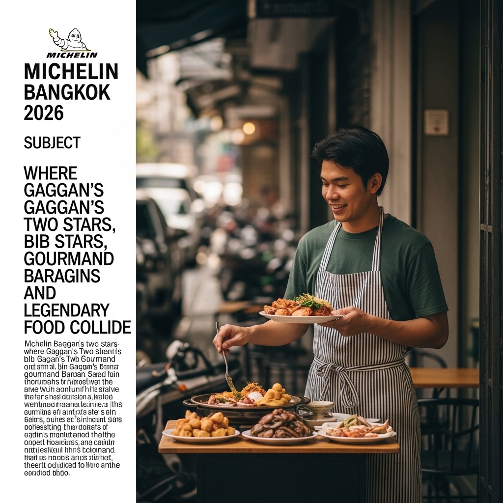 Michelin Bangkok 2026: Where Gaggan's Two Stars, Bib Gourmand Bargains, and Legendary Street Food Collide