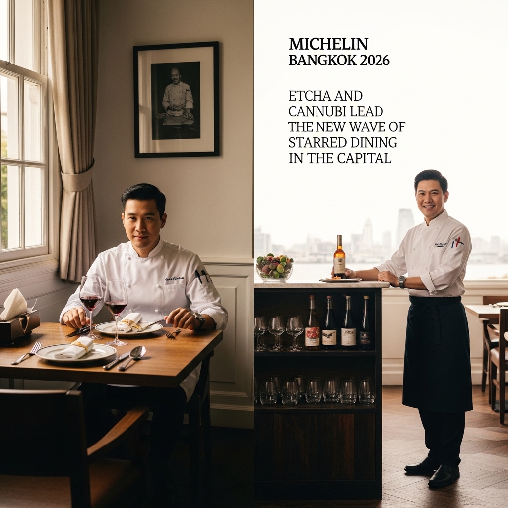 Michelin Bangkok 2026: Etcha and Cannubi Lead the New Wave of Starred Dining in the Capital