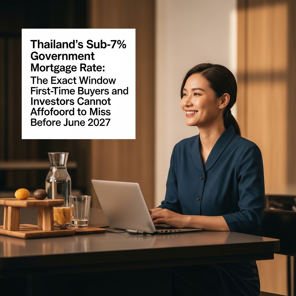 Thailand's Sub-7% Government Mortgage Rate: The Exact Window First-Time Buyers and Investors Cannot Afford to Miss Before June 2027