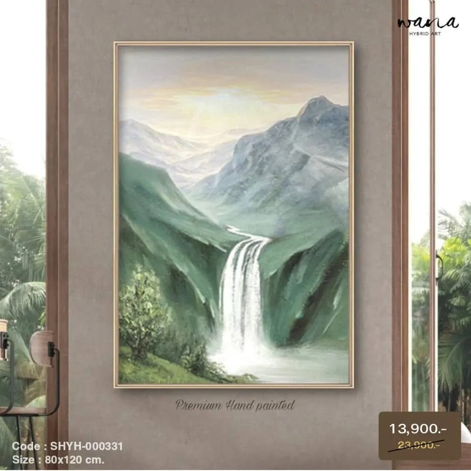 Mountains and waterfalls