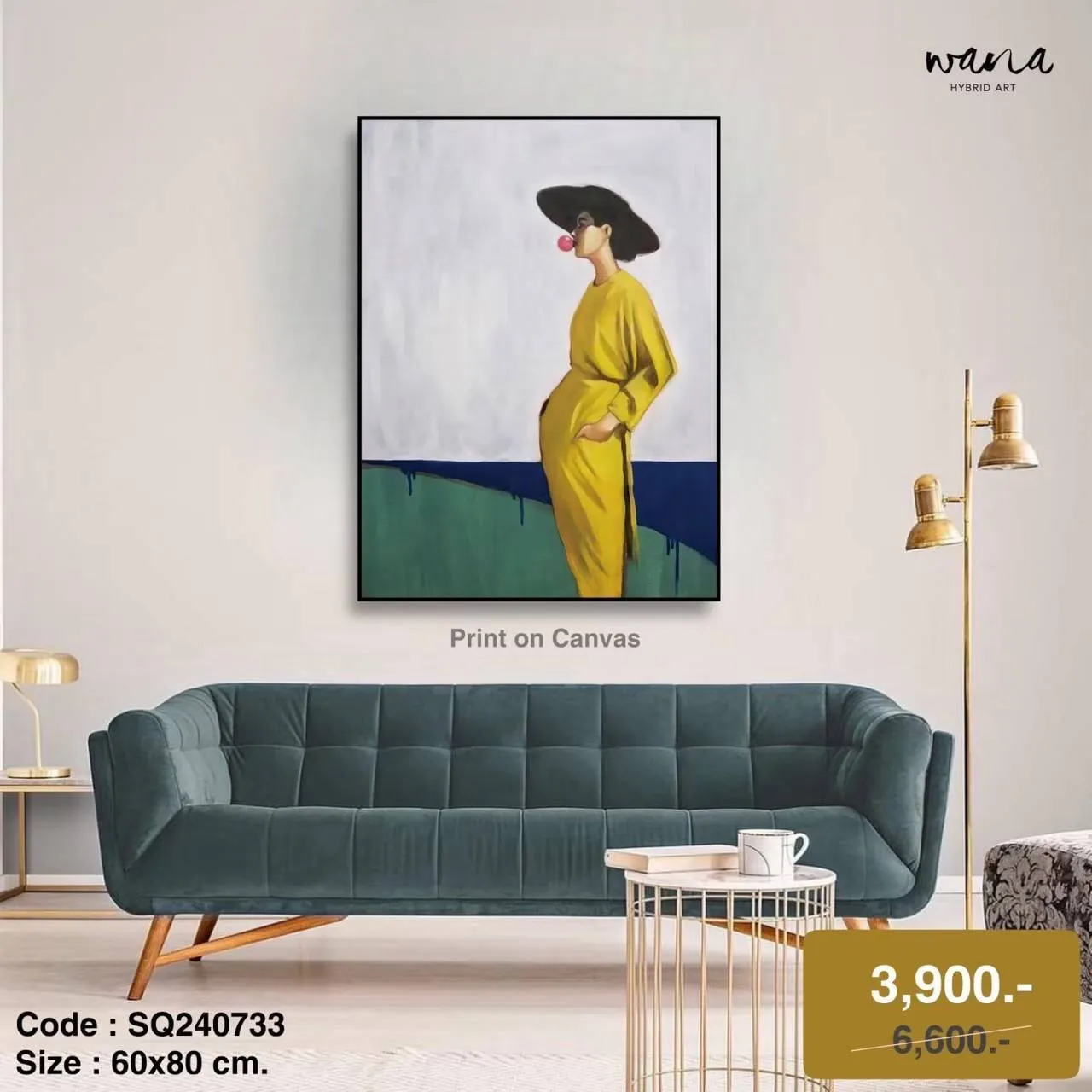 Woman in Yellow Dress and Hat