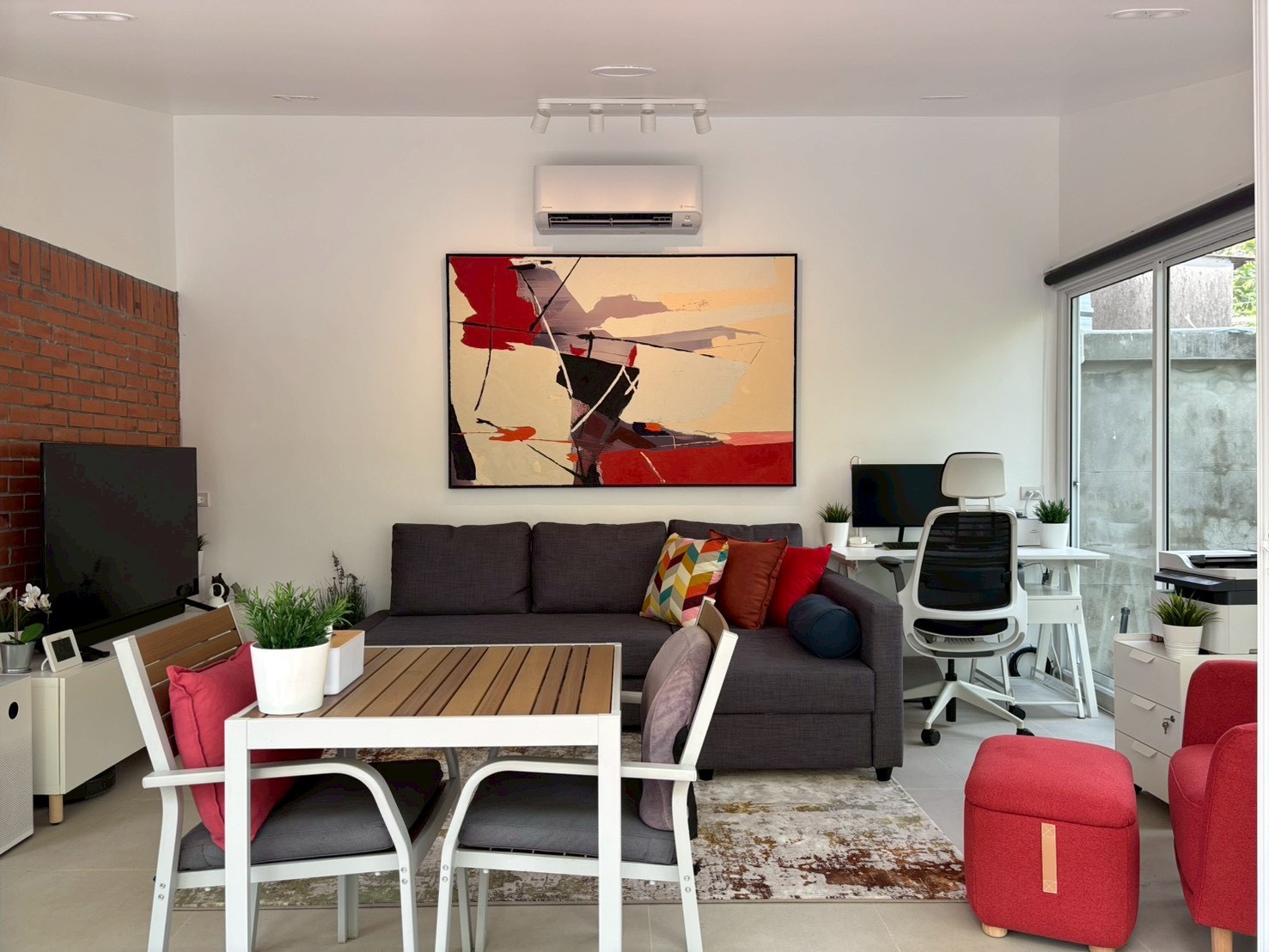 Minimalist Seating Area.